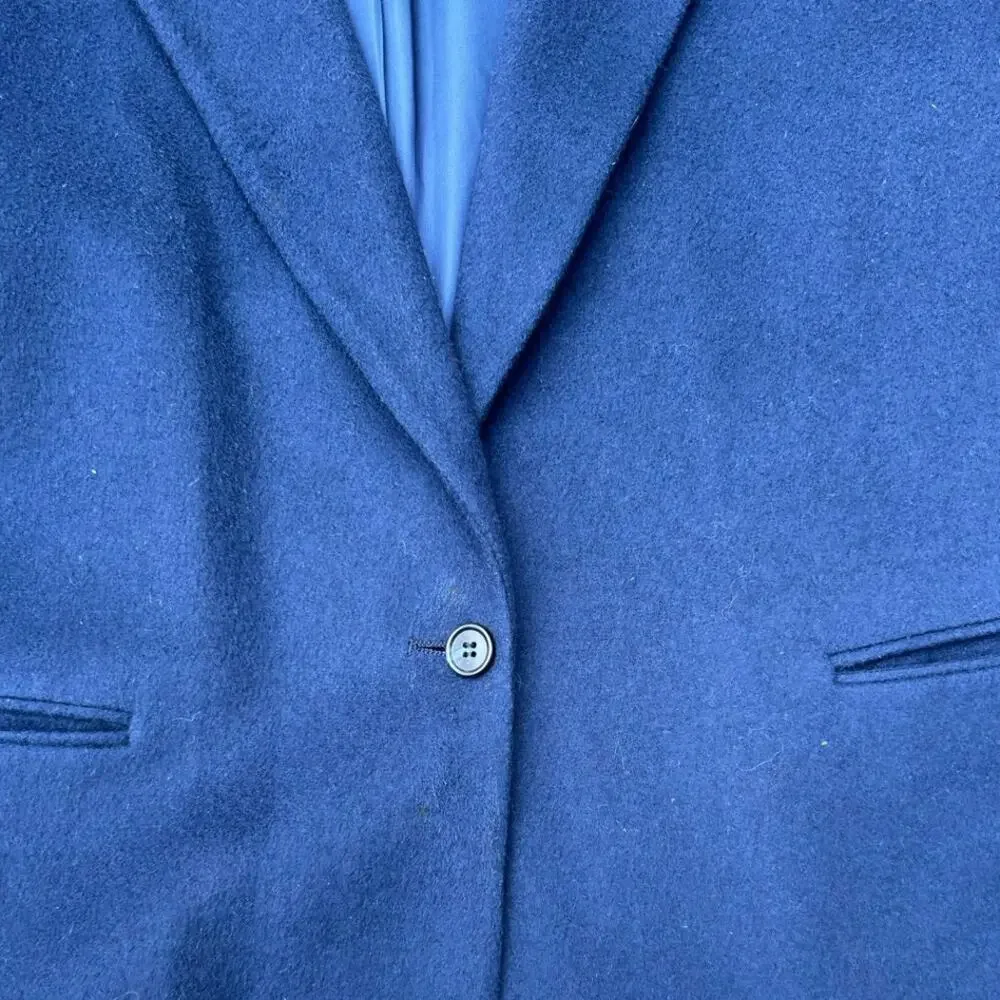 Vintage L.L. Bean Wool Blazer Navy Blue Women's sz 20P Single Button Preppy Chic - Picture 9 of 10